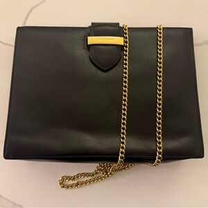 Salvatore Ferragamo Vintage Black Leather Shoulder Bag